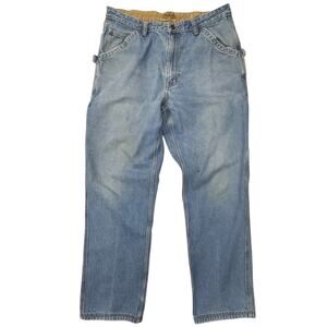 Vintage WearGuard Jeans 36x34 Blue Distressed Workwear Carpentered Y2K Denim